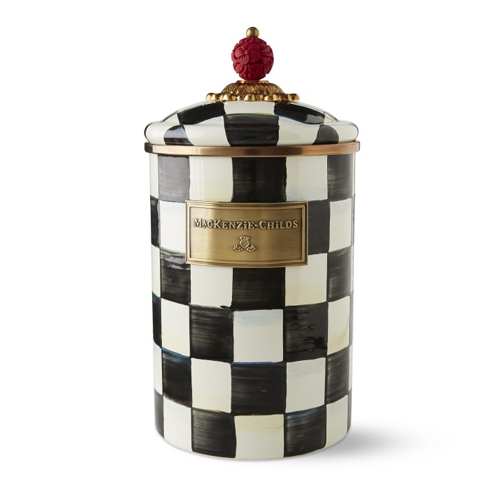 MacKenzie-Childs Courtly Check Large Canister