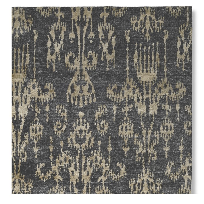 Versaille Ikat Hand-Knotted Rug Swatch