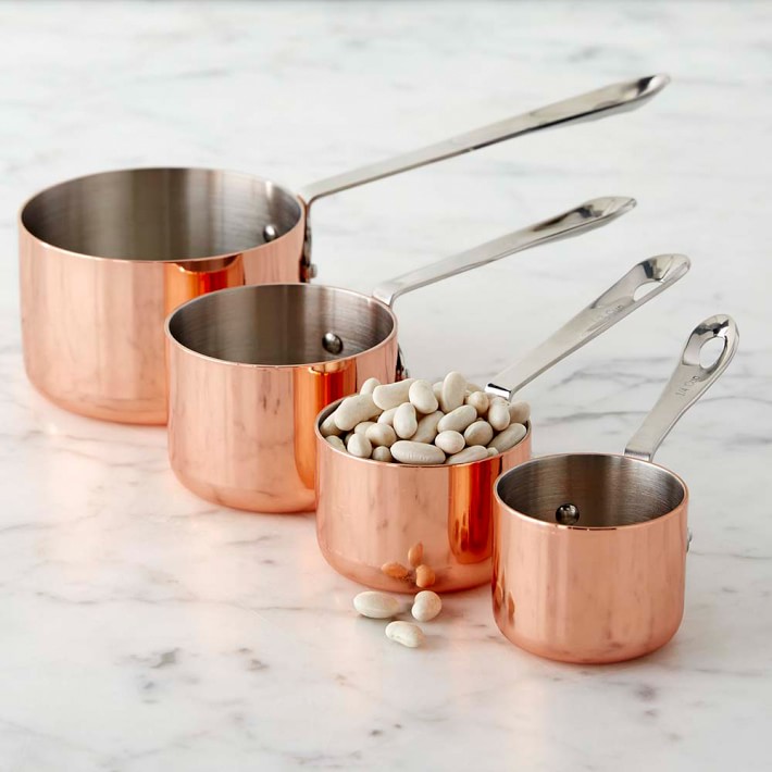 Measuring Cup Set Black & Copper Color Measuring Cups 50 Ml to 250