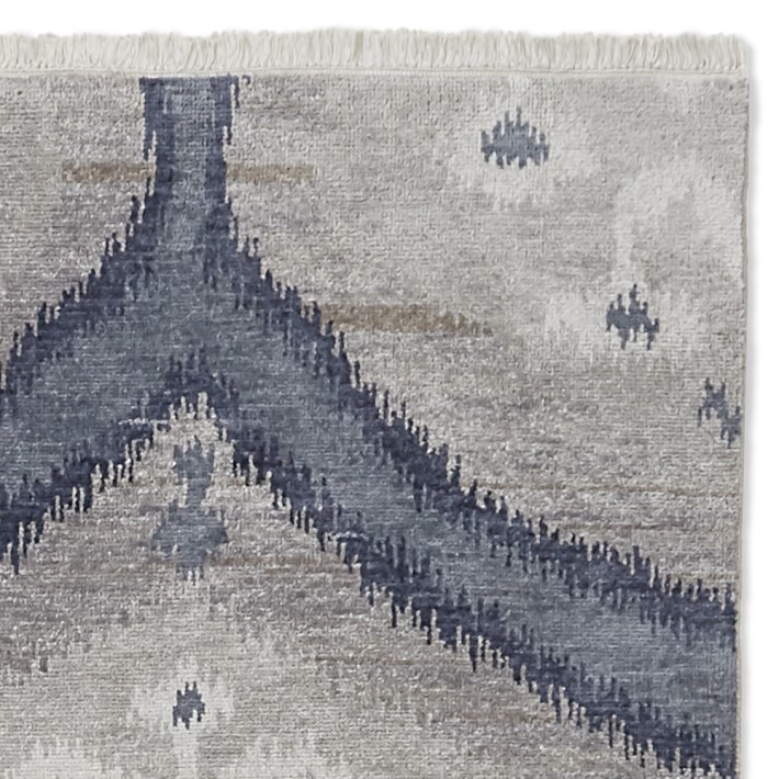 Bukhara Ikat Hand Knotted Rug Swatch