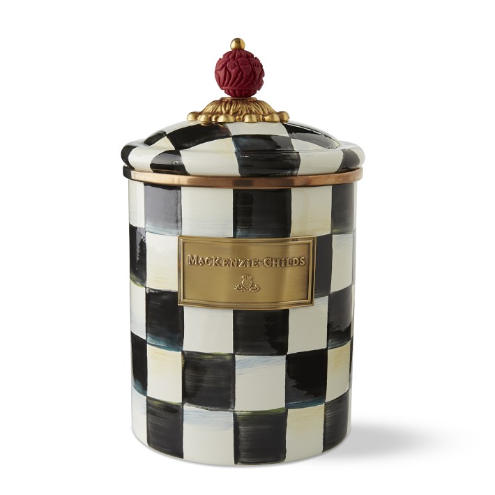 MacKenzie-Childs Courtly Check Canister Medium