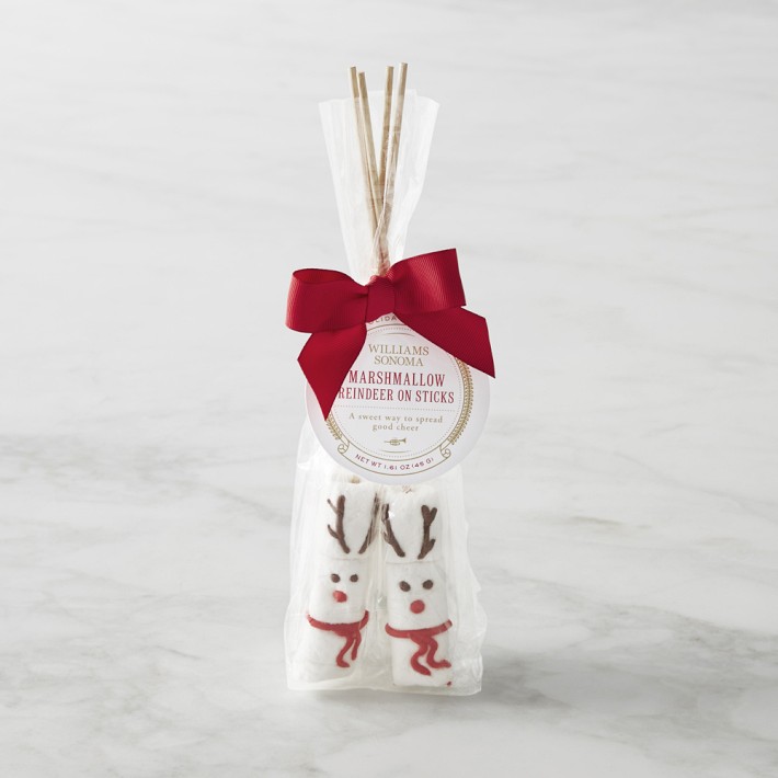 Marshmallow Reindeer on Sticks, Set of 4