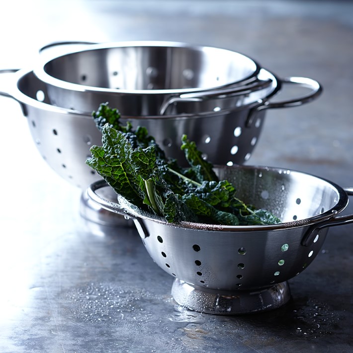 Open Kitchen by Williams Sonoma Stainless-Steel Colanders, Set of 3