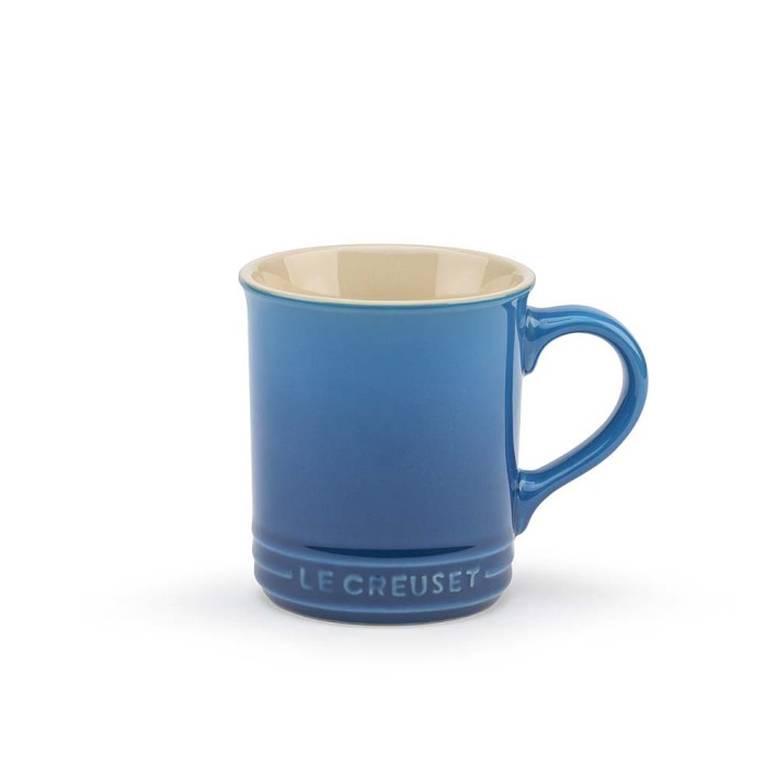 Set of Le Creuset Oyster Colored Coffee Mugs, Set of Grey Le