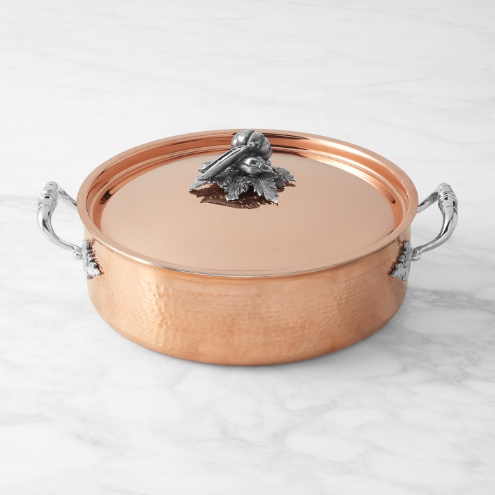 Williams Sonoma Ruffoni Opus Cupra Hammered Copper Sauce Pot with Carrot  Knob, 1 1/2-Qt.