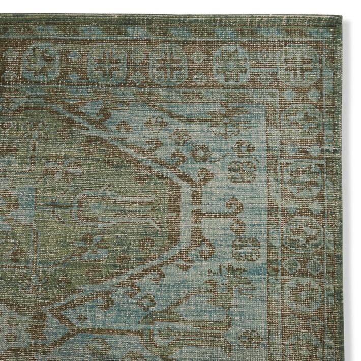 Hand Knotted Anatolia Overdyed Rug Swatch