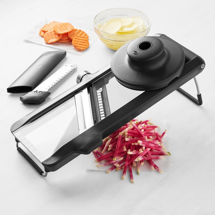 Choice Stainless Steel Mandoline with 5-Piece Interchangeable Blade Set