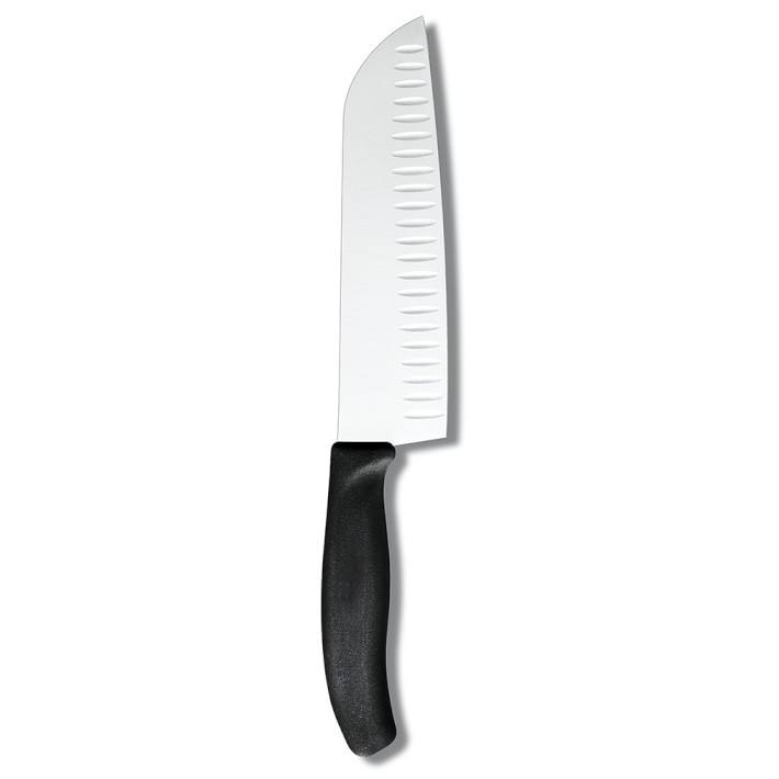 Victorinox Fibrox Pro Hollow-Ground Santoku Knife, 7&quot;