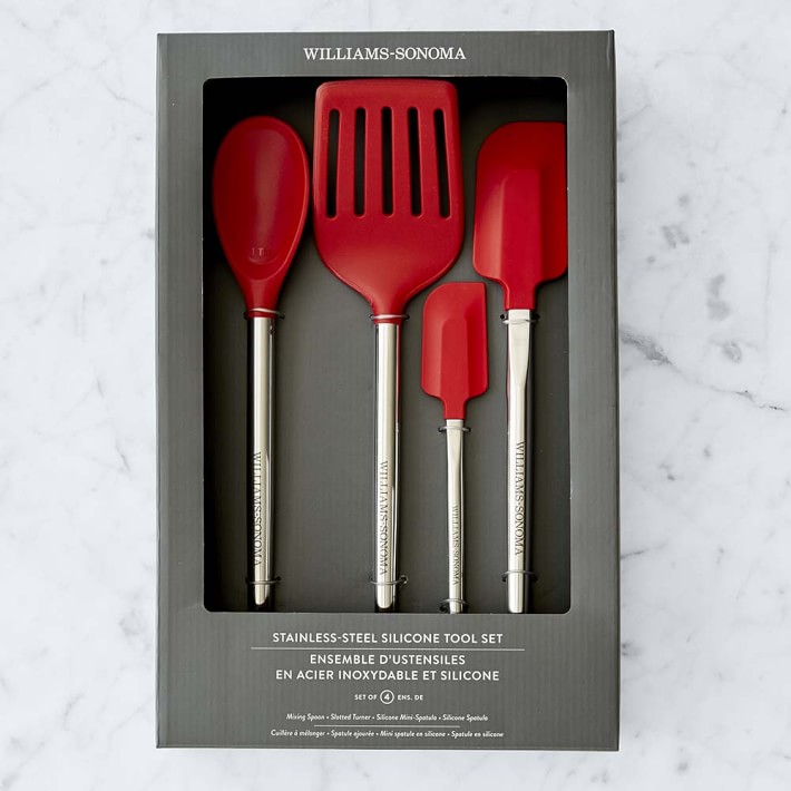 Williams Sonoma Stainless-Steel Silicone Utensils, Set of 4