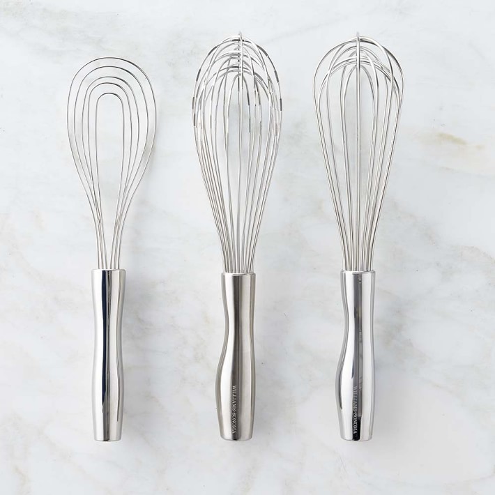 Williams Sonoma Signature Stainless-Steel Whisks, Set of 3