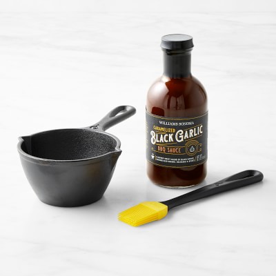 Lodge Basting Pot and Barbeque Sauce Set