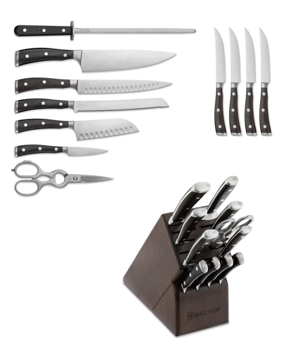 Wusthof IKON Blackwood 6 Piece Steak Knife Set with Case