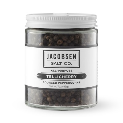 Jacobsen Salt Co. Tellicherry Peppercorns Grinder