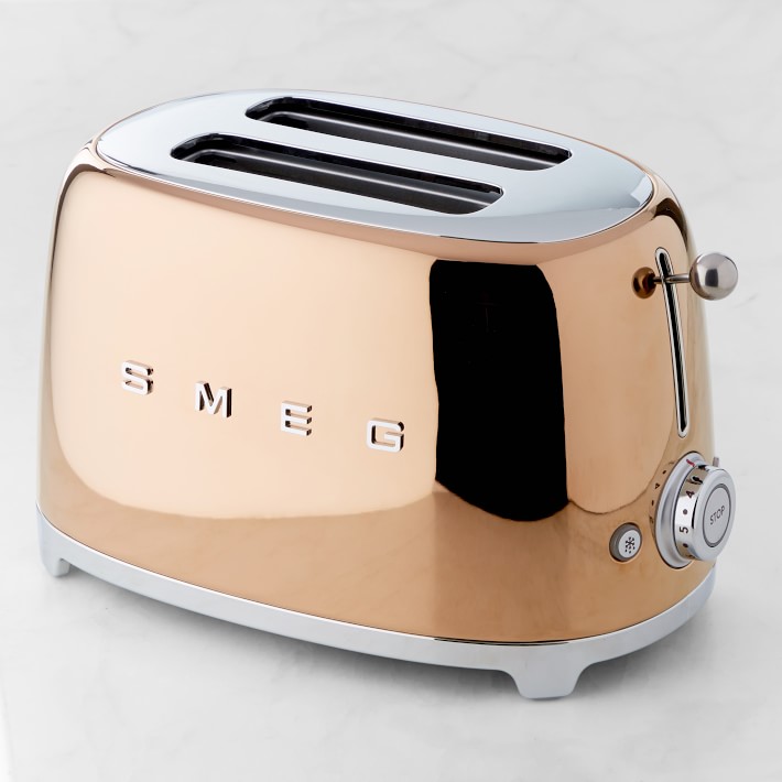 SMEG 2-Slice Toaster in Copper