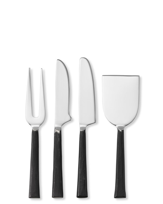 Burnished Cheese Knives, Set of 4
