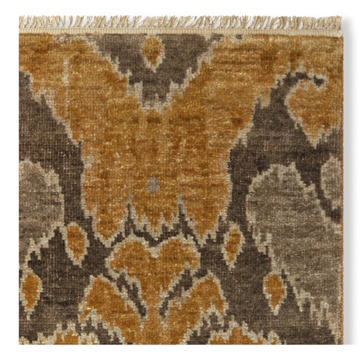 Dali Ikat Hand Knotted Rug Swatch