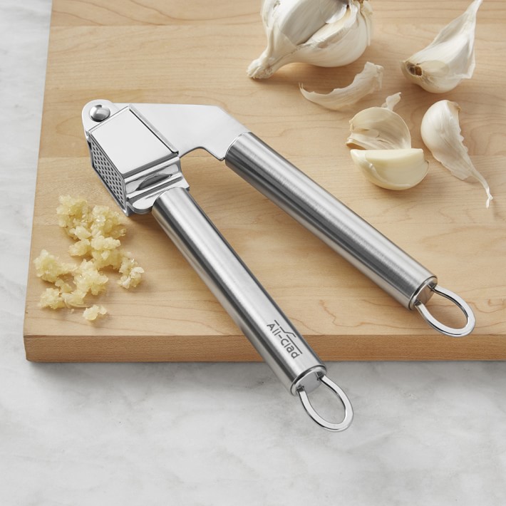 Stainless Steel Garlic Press - Garlic Mincer Tool With Attractive