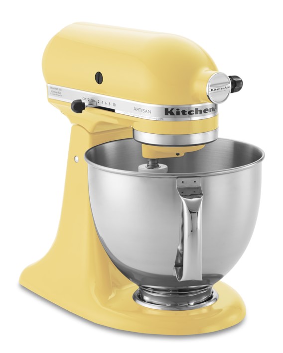 KitchenAid 5-Quart Stand Mixer Glass Bowl Buttercup Yellow