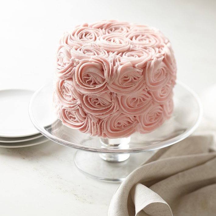 Pink Rose Four-Layer Chocolate Cake, Serves 8-10