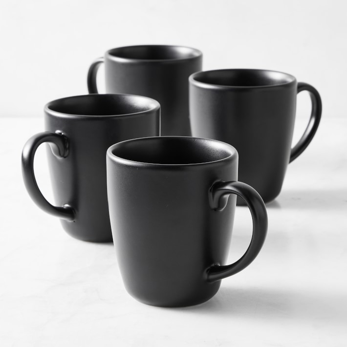 Ceramic Espresso Mugs Set of Four, 4 Stoneware Espresso Cups Set, Pottery Espresso  Mug, Coffee Lovers Gift, Small Coffee Mug, Tea Cups Set 