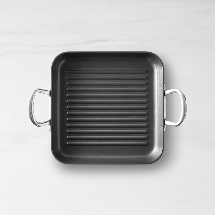 Williams Sonoma GreenPan Premiere Smoke-Less Grill & Griddle with Ceramic  Nonstick Coating in Stainless Steel
