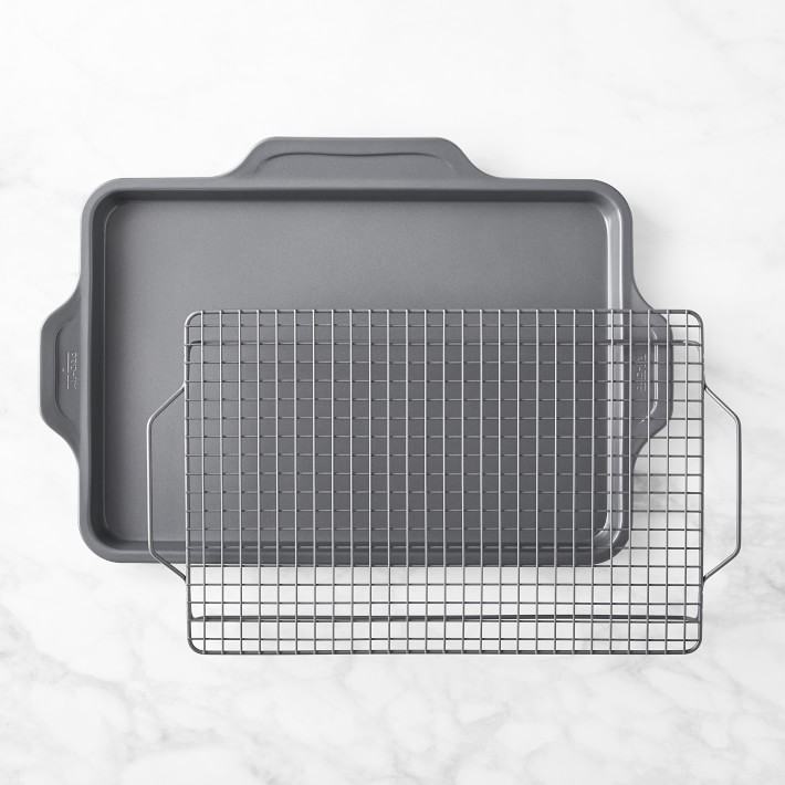 Nonstick Bakeware Pan With Cooling Rack I All-Clad