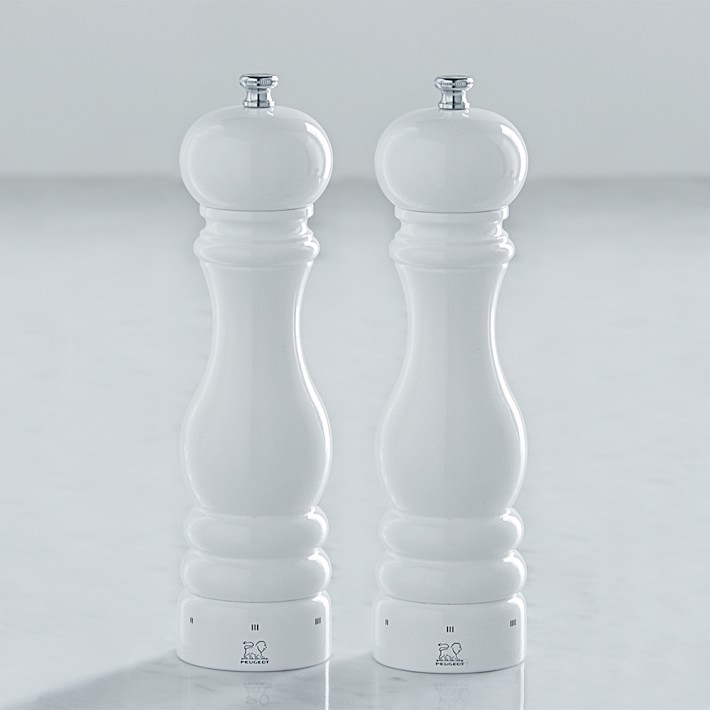 Peugeot Paris U Select Salt & Pepper Mills, White Lacquer