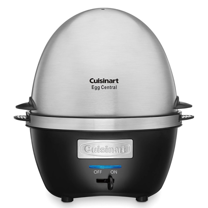 Elite Gourmet Automatic 2-Tier Egg Cooker/Steamer, White