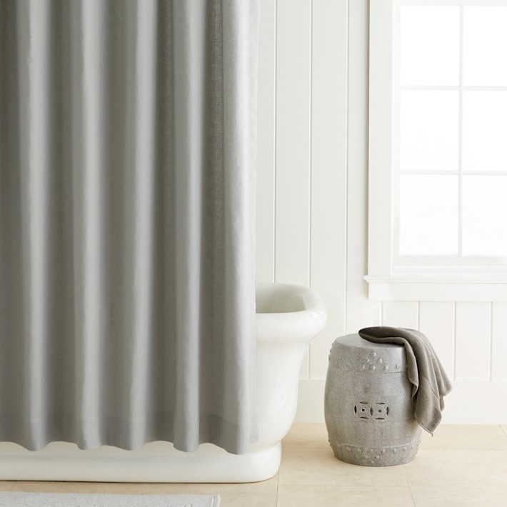 Luxury Signature Linen Shower Curtain Williams Sonoma