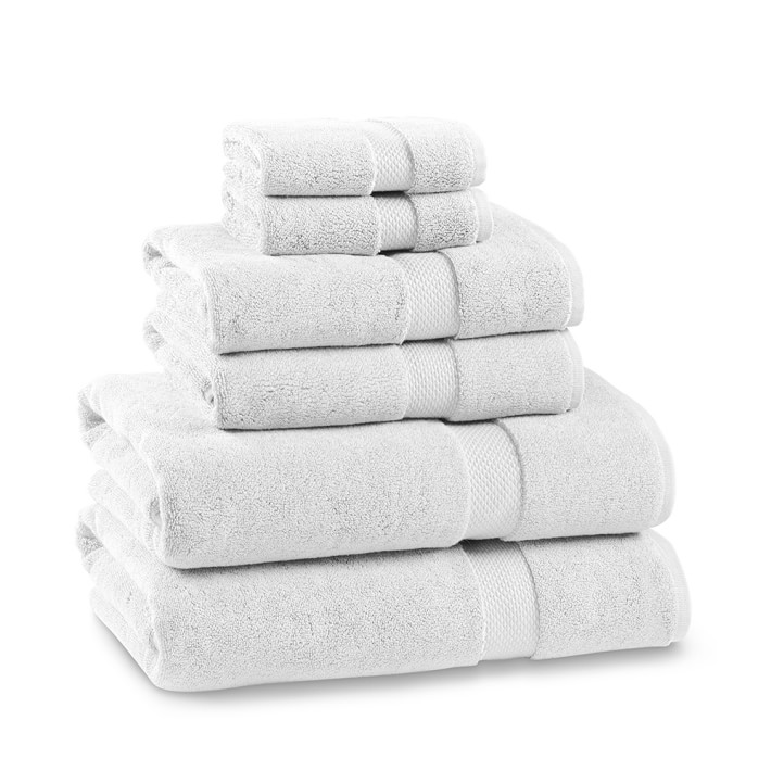 Chambers® Heritage Solid Towel Set, Set of 6, White