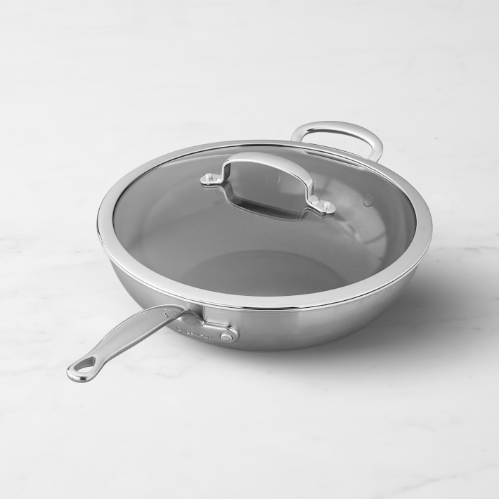 MIDDAGSMAT Sauté pan with lid, clear glass/stainless steel, 9 - IKEA