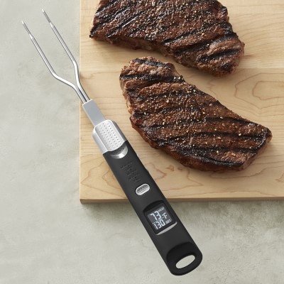 Brookstone - Chef's Fork With Thermometer Meat Thermometer Smoking
