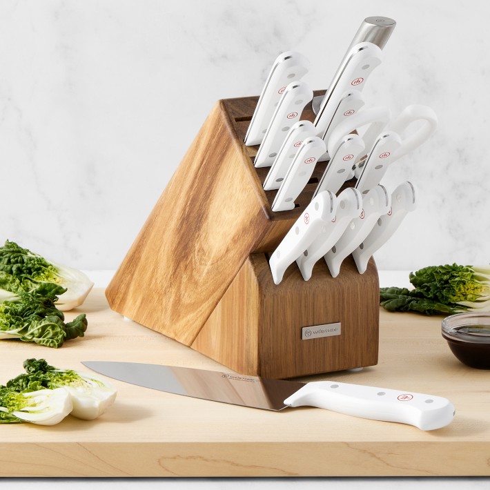  Wusthof Classic 9-piece Knife Block Set (Acacia): Home & Kitchen