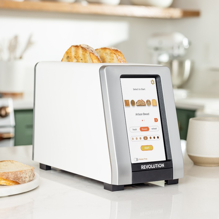Revolution InstaGLO R270 White 2-Slice Smart Toaster | Crate & Barrel