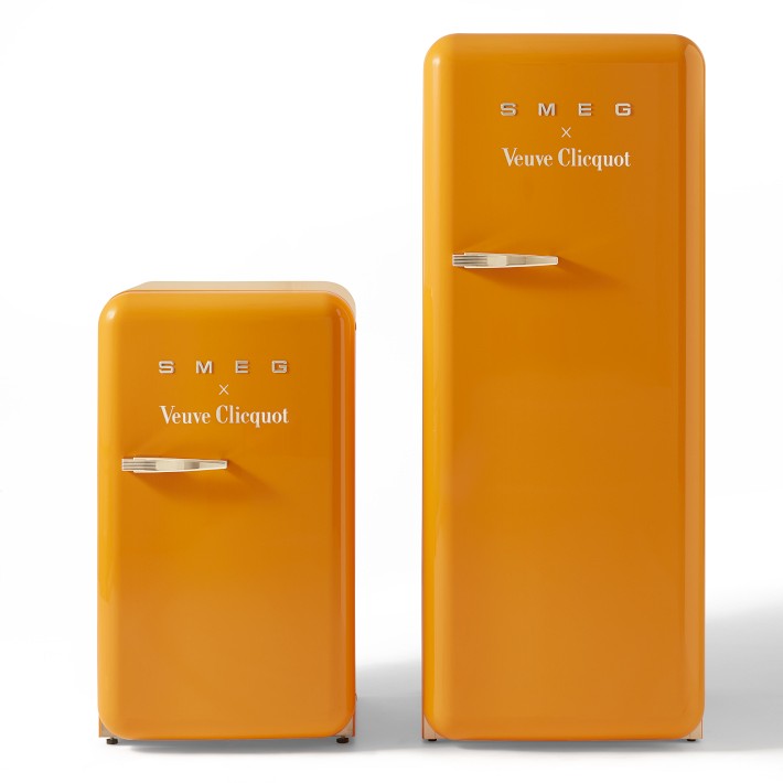 Mount Vesuvius iron Backward SMEG 50's Style Retro FAB 28 Veuve Clicquot Refrigerator, Special Edition |  Williams Sonoma