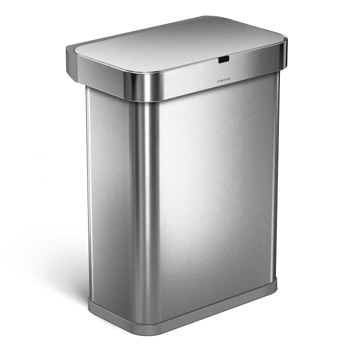 simplehuman Rectangular Voice & Sensor Can, 58L