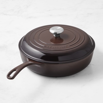 Williams Sonoma Lodge Blacklock Triple Seasoned Cast Iron Deep Saute Pan,  4-Qt.