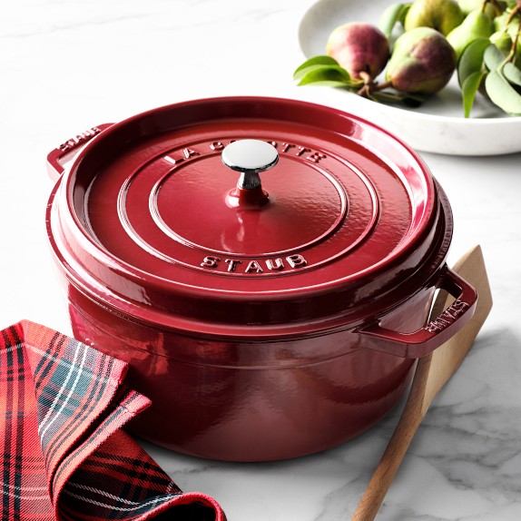 Staub Enameled Cast Iron Round Dutch Oven, 9-Qt., Sapphire Blue