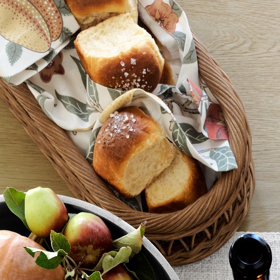 Jakarta Rattan Woven Bread Basket Williams Sonoma