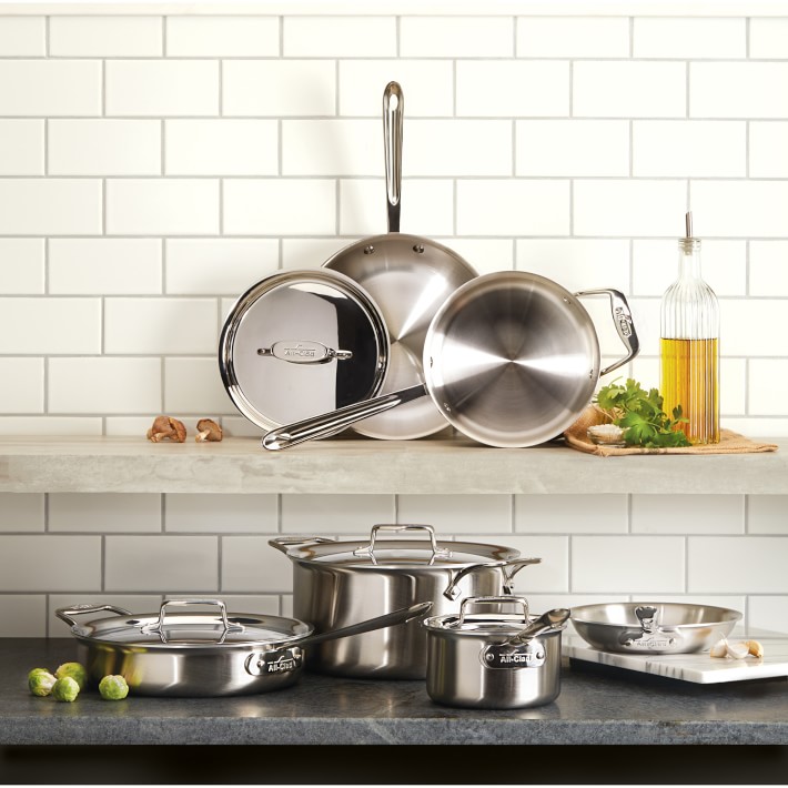  All-Clad D5 5-Ply Brushed Stainless Steel Cookware