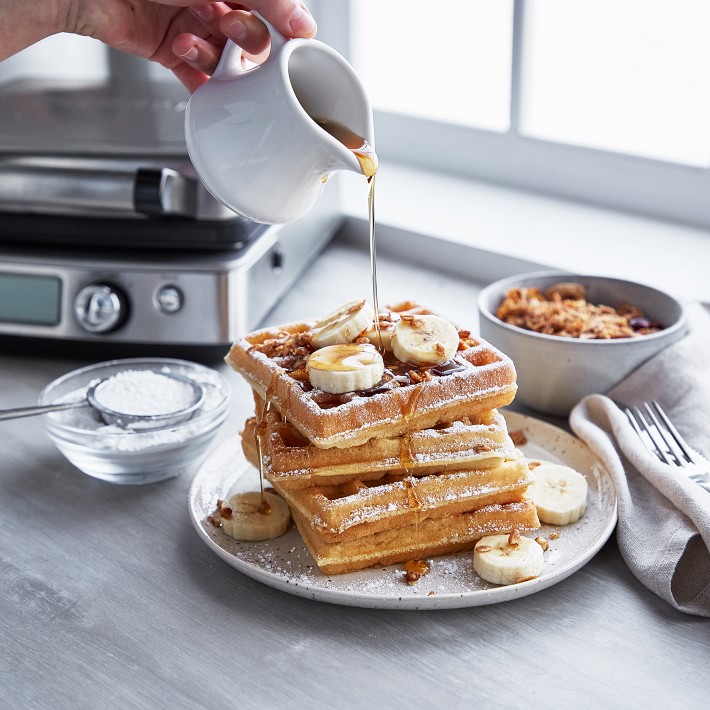 Bistro Ceramic Nonstick 2-Square Waffle Maker