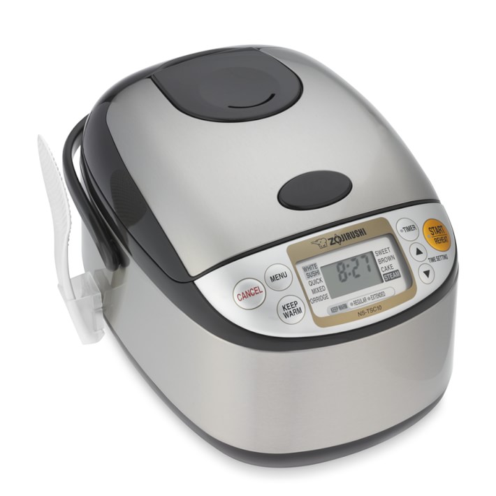 Zojirushi Micom NS-TSC10 Rice Cooker and Warmer - Stainless Brown for sale  online