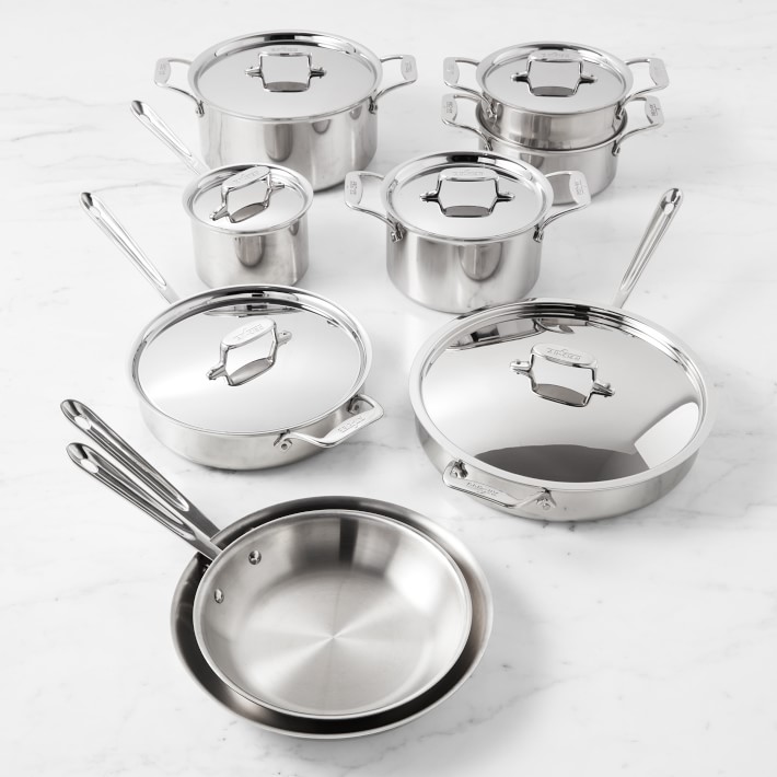 All-Clad D5&#174; Stainless-Steel 15-Piece Cookware Set