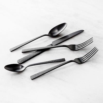 West Elm Matte Black Flatware - Homey Oh My