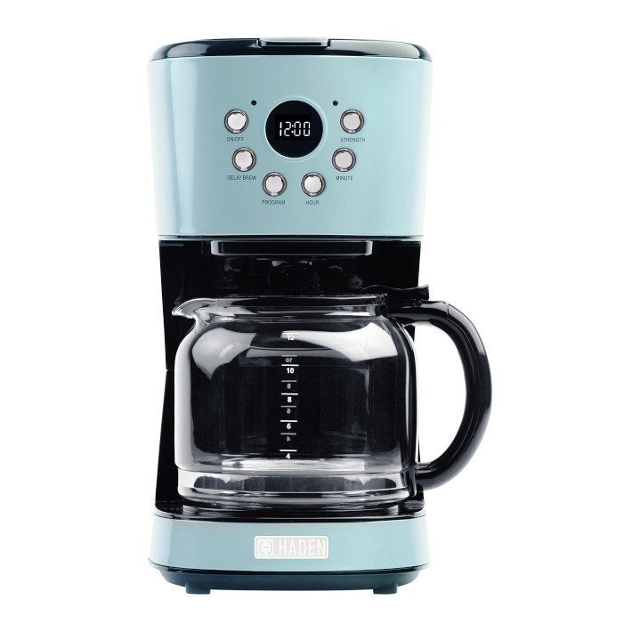 HADEN Heritage 7-Cup Light Blue Turquoise Cordless Stainless Steel