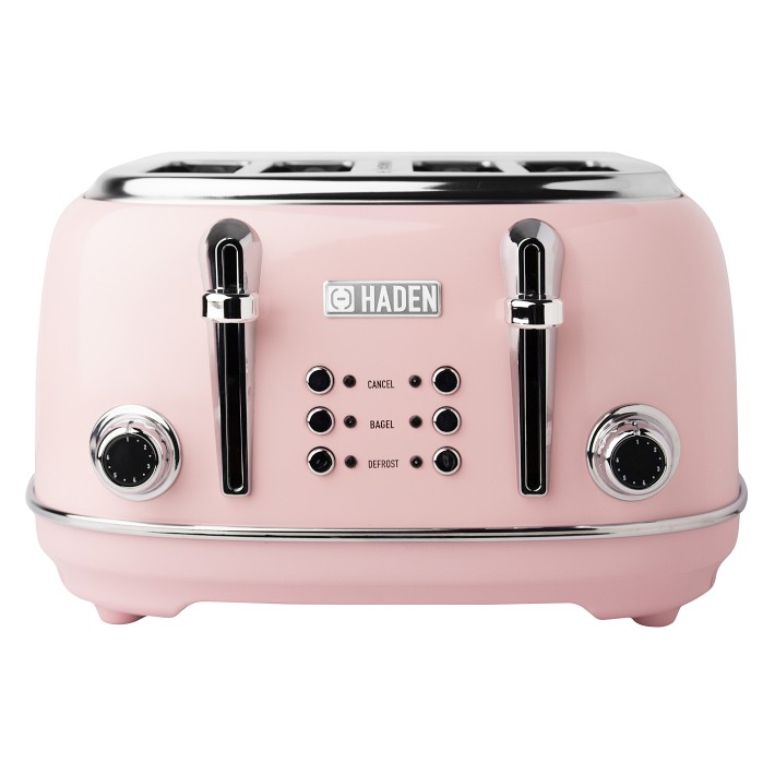 Haden Stainless Steel Retro Toaster & 1.7 Liter Stainless Steel