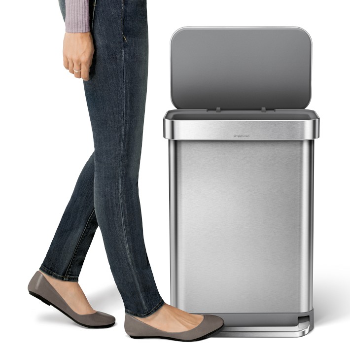 simplehuman Step Trash Can with Liner Pocket - 55L