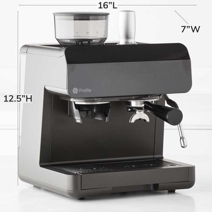 GE Profile 1- Cup Automatic Espresso Machine in Black with Built