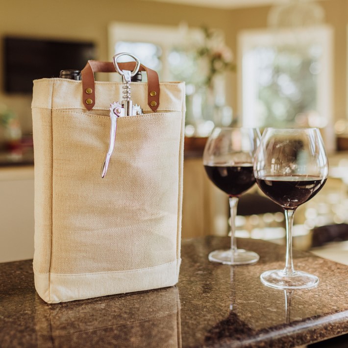 Trunk Bag in Wine Calfskin
