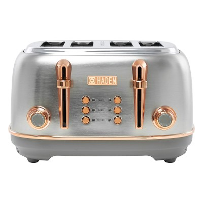 Haden Dorset 2-Slice Wide Slot Stainless Steel Toaster - Ivory